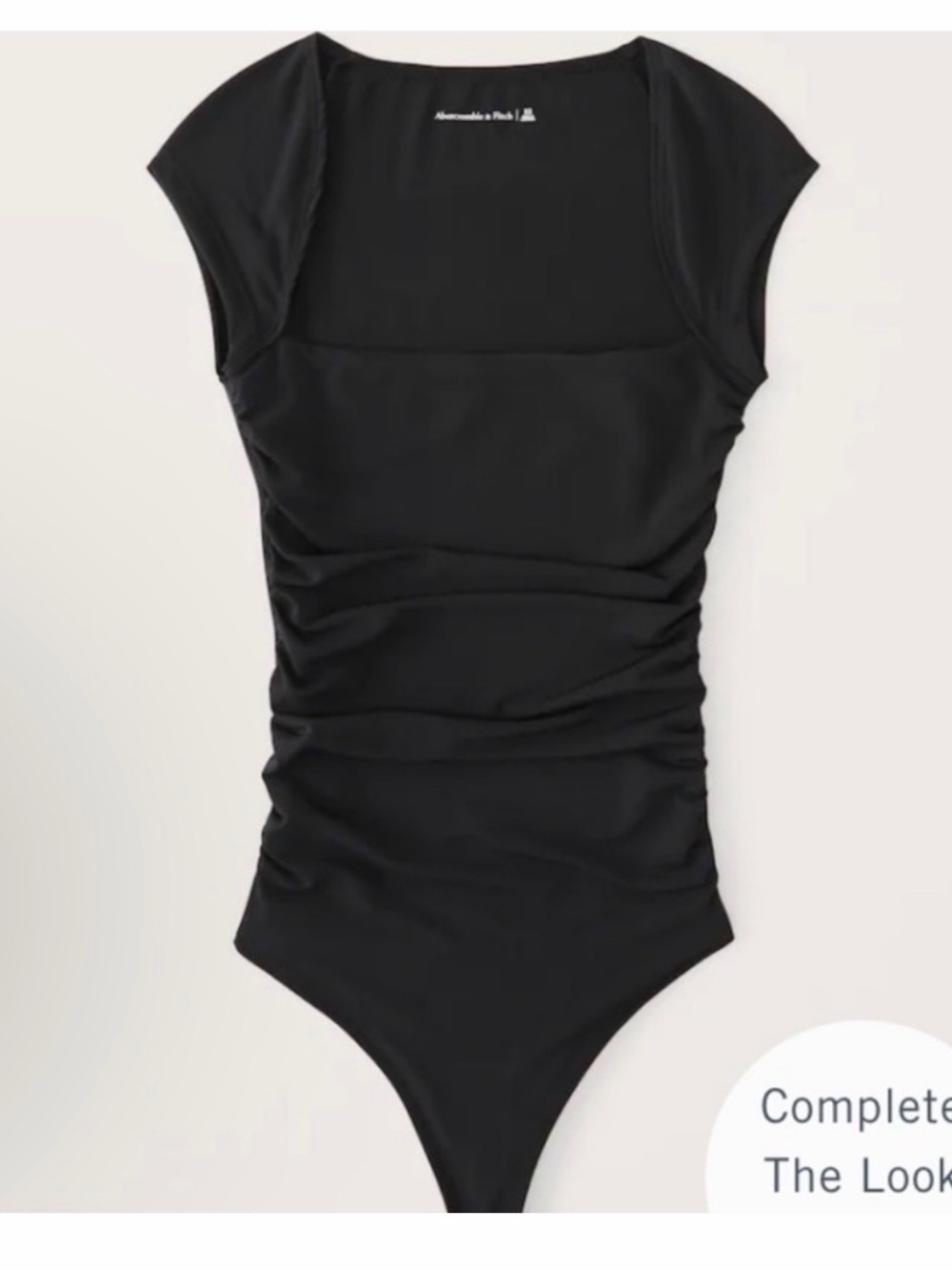 Abercrombie & Fitch Black Ruched Girls One-Piece